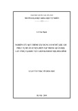 Luận văn Thạc sĩ Khoa học: Nghiên cứu quy trình xây dựng cơ sở dữ liệu GIS phục vụ huấn luyện, diễn tập trong quân đội, lấy ví dụ tại khu vực giáp ranh Hà Nội, Hòa Bình