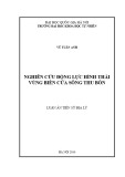 Luận án Tiến sĩ Địa lý: Nghiên cứu động lực hình thái vùng ven biển cửa sông Thu Bồn