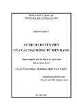 Luận văn Thạc sĩ Khoa học vật chất: Sự dịch chuyển phổ của các dao động tử biến dạng