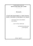 Luận văn Thạc sĩ Khoa học: Xây dựng phần mềm mô phỏng các thông số đường truyền của hệ thống vệ tinh nhỏ quan sát Trái Đất