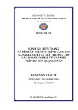 Luận văn Thạc sĩ Công nghệ môi trường: Đánh giá hiện trạng và đề xuất chương trình nâng cao năng lực quản lý môi trường cho các doanh nghiệp vừa và nhỏ trên địa bàn quận Gò Vấp