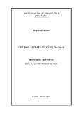 Khóa luận tốt nghiệp: Chế tạo vật liệu từ cứng Mn-Ga-Al