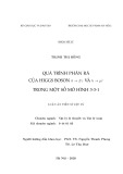 Luận án Tiến sĩ Vật lý: Quá trình phân rã của Higgs-Boson h → Zγ  và h → µτ trong một số mô hình 3-3-1