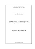 Luận văn Thạc sĩ Vật lý: Nghiên cứu các đặc trưng cấu trúc và tính chất quang của tinh thể nano ZnSe