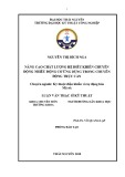 Luận văn Thạc sĩ Kỹ thuật: Nâng cao chất lượng hệ điều khiển chuyền động nhiều động cơ ứng dụng trong chuyển động trục cán