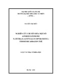 Luận văn Thạc sĩ Khoa học: Nghiên cứu chuyển hóa một số 4-formylsydnone N-(tetra-O-acetylglycopyranosyl) thiosemicarbazon thế