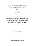 Luận án Tiến sĩ Vật lý: Nghiên cứu chế tạo màng gương nóng truyền qua bằng phương pháp phún xạ Magnetron DC