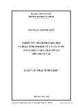 Luận văn Thạc sĩ Hóa học: Nghiên cứu thành phần hóa học và hoạt tính sinh học từ lá cây Vú bò (Ficus hirta Vahl.) phân bố tại miền Trung Lào