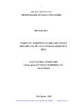 Luận văn Thạc sĩ Khoa học: Nghiên cứu ảnh hưởng của điều kiện chuyển động đến vận tốc của ô tô trang bị hộp số tự động