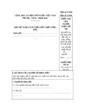 Đơn đề nghị tách thửa đất, hợp thửa đất (Mẫu số 11/ĐK)