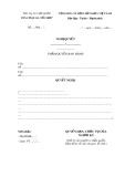 Mẫu Nghị quyết