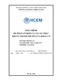 Giáo trình Bộ phận cố định và cơ cấu trục khuỷu thanh truyền của động cơ (MĐ: Công nghệ ô tô) - CĐ Cơ Điện Hà Nội