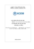 Giáo trình Cắt gọt kim loại (MĐ: Phay bánh răng trụ răng thẳng) - CĐ Cơ Điện Hà Nội