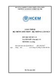 Giáo trình Hệ thống bôi trơn, hệ thống làm mát (MĐ: Công nghệ ô tô) - CĐ Cơ Điện Hà Nội