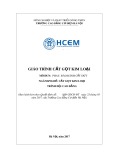 Giáo trình Cắt gọt kim loại (MĐ: Phay, bào rãnh cắt đứt) - CĐ Cơ Điện Hà Nội