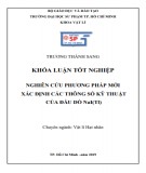 Khóa luận tốt nghiệp đại học: Nghiên cứu phương pháp mới xác định các thông số kỹ thuật của đầu dò NaI(Tl)