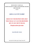 Khóa luận tốt nghiệp đại học: Khảo sát thành phần hóa học phân đoạn A5 cao chloroform rễ cây hà thủ ô trắng Streptocaulon juventas