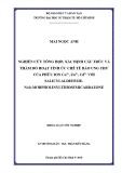 Khóa luận tốt nghiệp đại học: Nghiên cứu tổng hợp, xác định cấu trúc và thăm dò hoạt tính ức chế tế bào ung thư của một số phức ion kim loại chuyển tiếp với salicylaldehyde-N(4)-morpholinylthiosemicarbazone