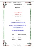 Khóa luận tốt nghiệp đại học: Khảo sát thành phần hóa học cao etyl axetat của lá cây núc nác Oroxylum indicum L.