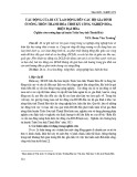 Tác động của di cư lao động đến các hộ gia đình ở nông thôn Thanh Hóa thời kỳ công nghiệp hóa, hiện đại hóa