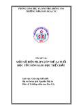 Sáng kiến kinh nghiệm Mầm non: Một số biện pháp giúp trẻ 5-6 tuổi học tốt môn Giáo dục thể chất