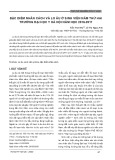 Đặc điểm nhân cách và lo âu ở sinh viên năm thứ hai trường Đại học Y Hà Nội năm học 2016-2017