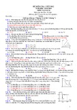Đề kiểm tra 1 tiết học kì 2 môn Vật lý lớp 10 năm 2019-2020 có đáp án