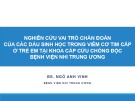 Bài giảng Nghiên cứu vai trò chẩn đoán của các dấu sinh học trong viêm cơ tim cấp ở trẻ em tại khoa Cấp cứu chống độc Bệnh viện Nhi trung ương