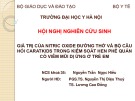 Bài giảng Giá trị của Nitric oxide đường thở và bộ câu hỏi CARATkids trong kiểm soát hen phế quản có viêm mũi dị ứng ở trẻ em