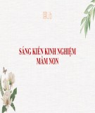 Sáng kiến kinh nghiệm Mầm non: Một số biện pháp giáo dục thói quen sinh hoạt hàng ngày cho trẻ 24 -36 tháng