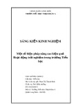 Sáng kiến kinh nghiệm Tiểu học: Một số biện pháp nâng cao hiệu quả các hoạt động trải nghiệm trong trường Tiểu học