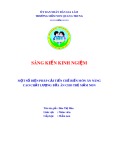 Sáng kiến kinh nghiệm Mầm non: Một số biện pháp cải tiến chế biến món ăn nâng cao chất lượng bữa ăn cho trẻ mầm non