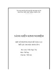 Sáng kiến kinh nghiệm Tiểu học: Một số phương pháp để nâng cao Thể lực cho học sinh lớp 4