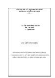 Sáng kiến kinh nghiệm: Ứng dụng công nghệ thông tin trong quản lý lý lịch khoa học và kết quả nghiên cứu khoa học của giảng viên trường Cao đẳng Sư Phạm Hòa Bình