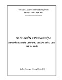 Sáng kiến kinh nghiệm Mầm non: Một số biện pháp giáo dục kỹ năng sống cho trẻ 3- 4 tuổi