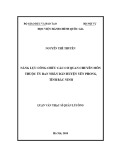 Luận văn Thạc sĩ Quản lý công: Năng lực công chức các cơ quan chuyên môn thuộc Ủy ban nhân dân huyện Yên Phong, tỉnh Bắc Ninh