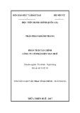 Tóm tắt Luận văn Thạc sĩ Tài chính Ngân hàng: Phân tích tài chính Công ty cổ phần Dệt May Huế