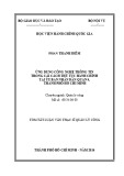 Tóm tắt Luận văn Thạc sĩ Quản lý công: Ứng dụng công nghệ thông tin trong cải cách thủ tục hành chính tại Ủy ban nhân dân Quận 8, Thành phố Hồ Chí Minh