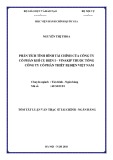Tóm tắt Luận văn Thạc sĩ Tài chính Ngân hàng: Phân tích tình hình tài chính của Công ty cổ phần khí cụ điện I - VINAKIP thuộc Tổng công ty Cổ phần thiết bị điện Việt Nam