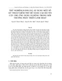 Thử nghiệm đánh giá áp dụng một số kỹ thuật kiểm thử để nâng cao độ tin cậy cho ứng dụng di động trong môi trường phát triển linh hoạt