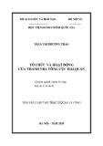Tóm tắt Luận văn Thạc sĩ Quản lý công: Tổ chức và hoạt động của thanh tra Tổng cục Hải quan