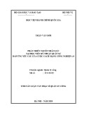 Tóm tắt Luận văn Thạc sĩ Quản lý công: Phát triển nguồn nhân lực tại Học viện Kỹ thuật Quân sự đáp ứng yêu cầu của Cuộc cách mạng công nghiệp 4.0