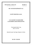 Tóm tắt Luận văn Thạc sĩ Quản lý công: Cải cách thủ tục hành chính tại Bảo hiểm xã hội tỉnh Hải Dương