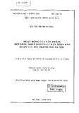 Luận văn Thạc sĩ Quản lý công: Hoạt động của văn phòng hội đồng nhân dân và ủy bân nhân dân quận Tây Hồ, Thành phó Hà Nội