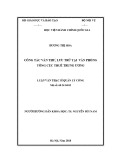 Luận văn Thạc sĩ Quản lý công: Công tác văn thư, lưu trữ tại Văn phòng Tổng cục Thuế Trung ương