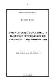 Summary of thesis Human resources management: Improving quality of grassroots trade union officers under the national education union of Vietnam