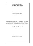 Dissertation summary Educational management: Managing the activities of fostering teaching competencies for lower-secondary school teachers in the northern mountainous region  in the direction of general education reform