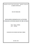 Summary of Economic Doctoral thesis: Developing microfinance activities in the key economic region of the central