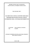 Summary of dissertation for a Aoctoral degree in Educational science: Teaching educational scientific research methods for students of educational universities using an integrated perspective