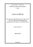 Luận án Tiến sĩ Kinh tế quốc tế: Đẩy mạnh quan hệ thương mại giữa Việt Nam và Hàn Quốc trong khuôn khổ hiệp định thương mại tự do Việt Nam – Hàn Quốc (VKFTA)